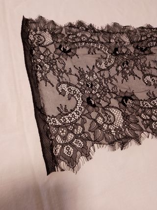 Pizzo nero 35x300cm -