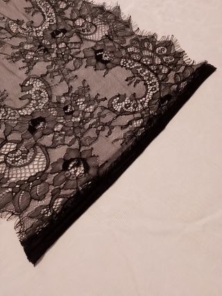Pizzo nero 35x300cm -