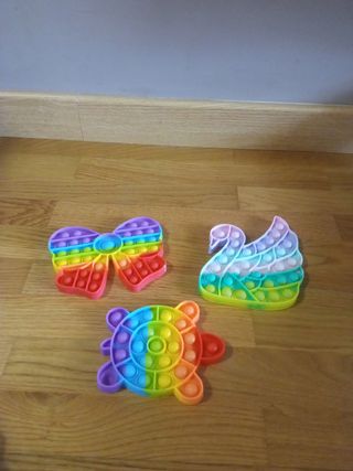 Popit Pack x3: arcoiris, cisne, tortuga