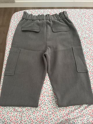 Pantalones Zara Gris - Cintura Goma
