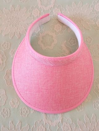Visera abierta rosa de mujer para playa 