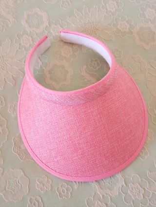 Visera abierta rosa de mujer para playa 