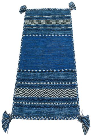 110x60 CM KILIM Lavabile In LAVATRICE Colore Blu