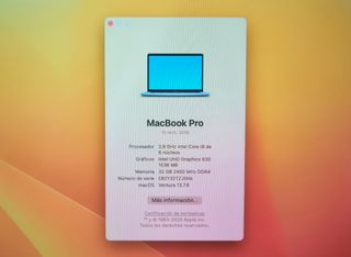 PLACA BASE MACBOOK PRO 15 A1990 i9/32GB/512GB #P2
