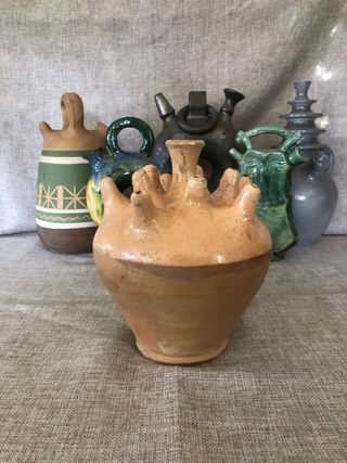 6 Cántaros Cerámica Vintage
