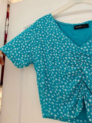 Camiseta corta Inside turquesa - Talla M