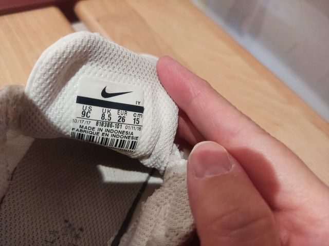 Zapatillas Nike blancas niño