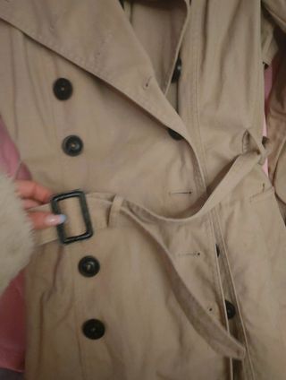 Gabardina beige Mango