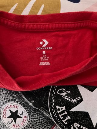 4 Camisetas Converse Niña (8-10) como nuevas