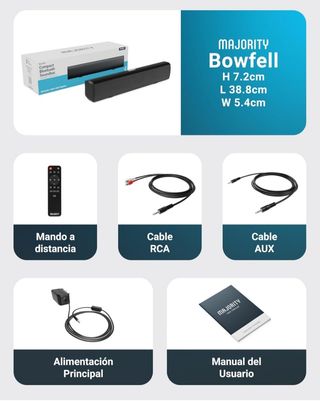 Barra sonido Bluetooth Bowfell - Majority