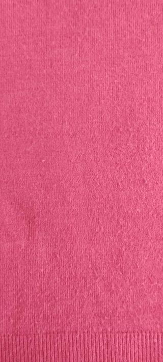 Jersey rosa cuello pico mujer