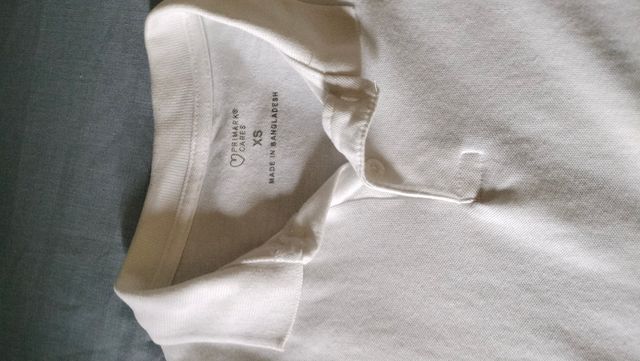 Polo Primark blanco XS