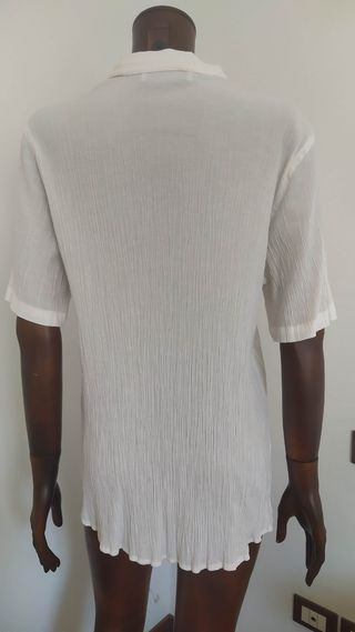 Camicia Cotone Vintage Bianca