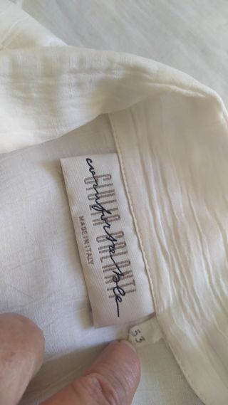 Camicia Cotone Vintage Bianca