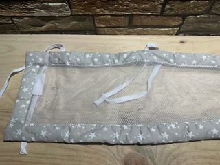 Rete protettiva per culla Babybay Maxi Colore Grigio