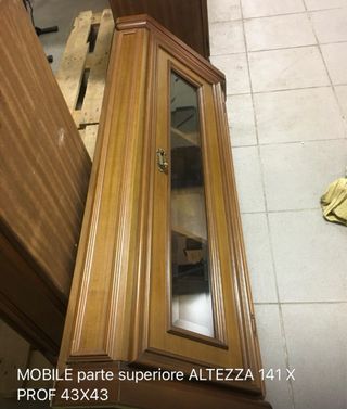 Mobile angolare legno 141x43x43