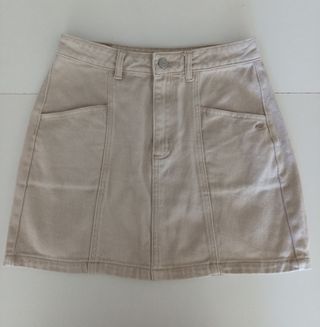 Minifalda Pull&Bear beige