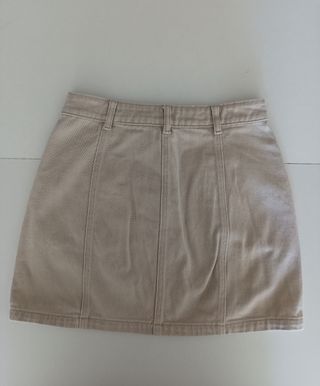 Minifalda Pull&Bear beige