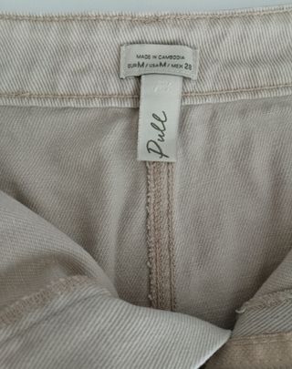 Minifalda Pull&Bear beige