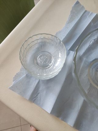 Set ciotole vetro trasparente