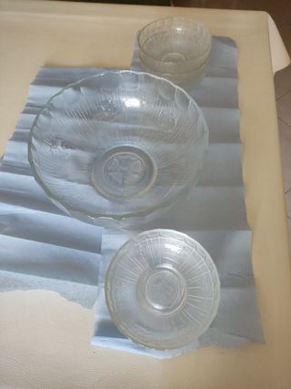 Set ciotole vetro trasparente
