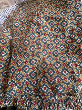 Pantalones seda Massimo Dutti multicolor