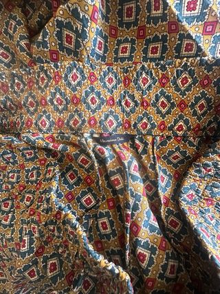 Pantalones seda Massimo Dutti multicolor