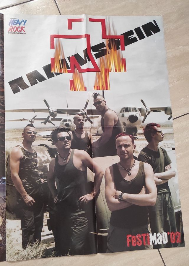 Cartazes Rammstein, Soulfly e Foo Fighters