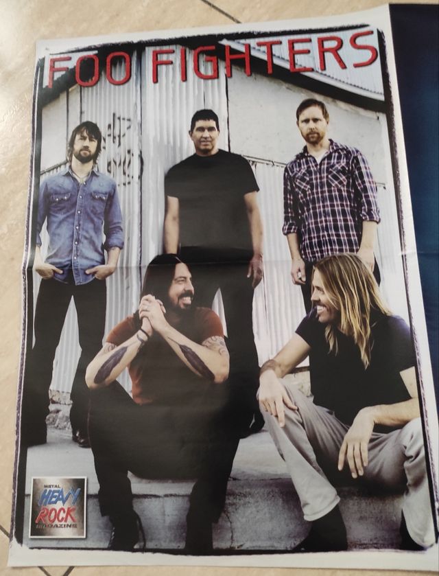 Cartazes Rammstein, Soulfly e Foo Fighters