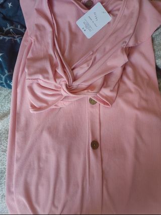 Conjunto canalé rosa bebé es canalé 