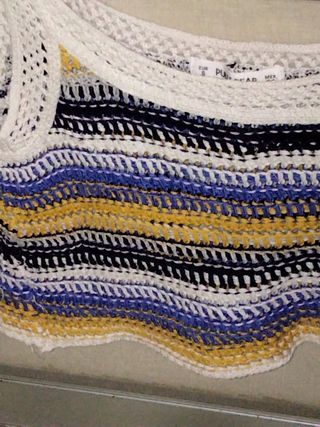 Top crochet multicolor