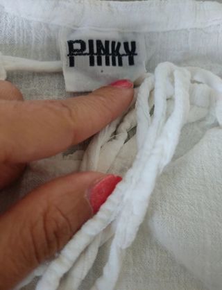 Blusa blanca bordada - Talla única