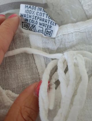 Blusa blanca bordada - Talla única