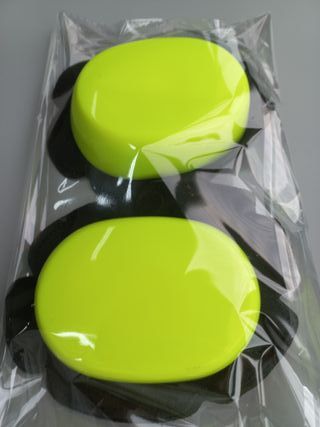 Deslizaderas moto, para mono de cuero, fluor