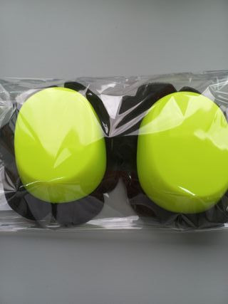 Deslizaderas moto, para mono de cuero, fluor