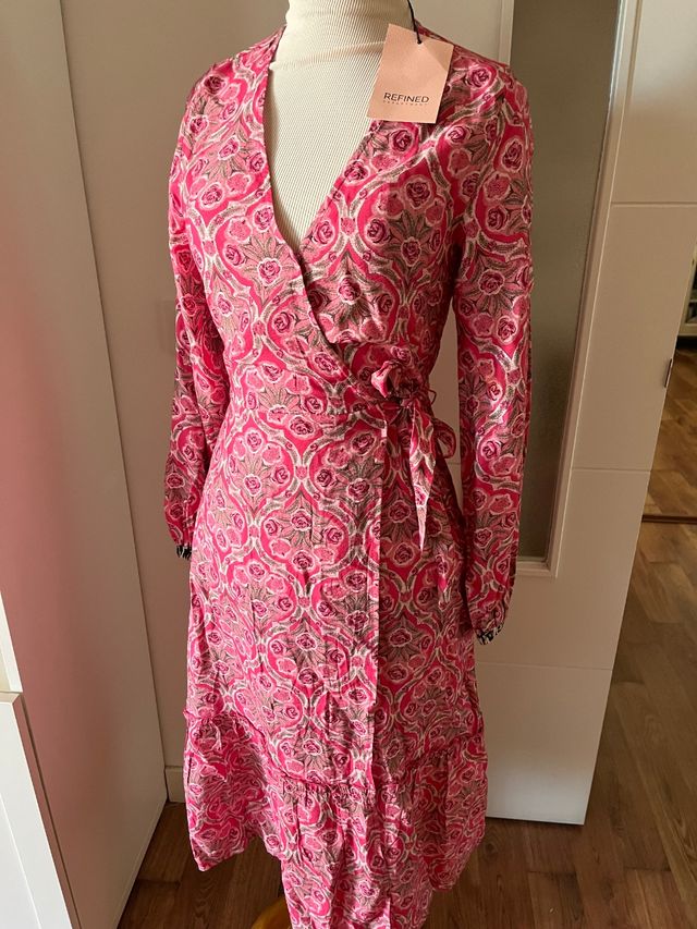 Vestido Refined - Rosa - Largo