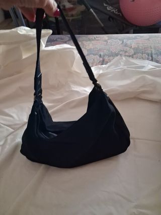 Borsetta nera in suede