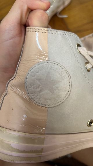 Converse Chuck Taylor altas beige/rosa