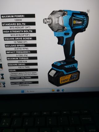 Llave impacto 1200NM