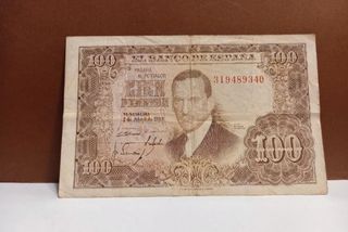 Billete 100 Pesetas 1953 - España