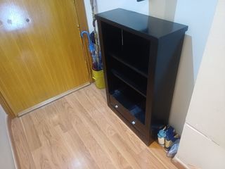 Mueble recibidor negro - Estantería