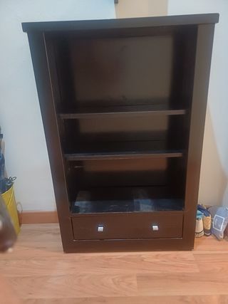 Mueble recibidor negro - Estantería