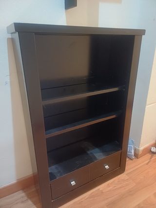 Mueble recibidor negro - Estantería