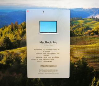 PLACA BASE MACBOOK PRO 15 A1990 i7/16GB/512GB #P5