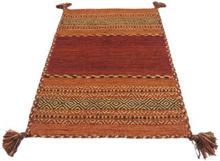 110x60 CM KILIM Lavabile In LAVATRICE Colore Rosso