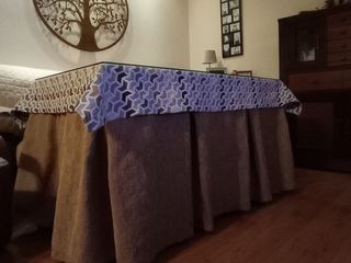 Mesa camilla con ruedas - 1,20x70. 