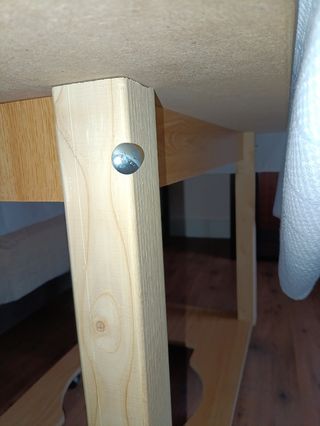 Mesa camilla con ruedas - 1,20x70. 