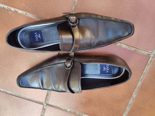 Zapatos Zara Piel - marrones