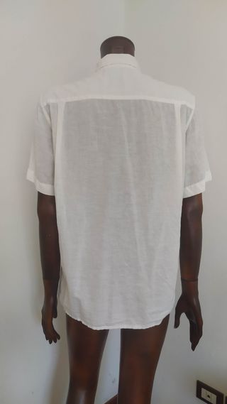 Camicia Cotone Vintage Bianca