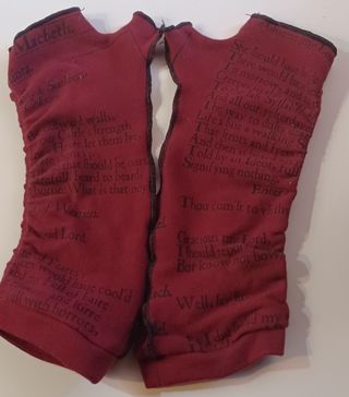 Guantes sin dedos Macbeth - Rojo